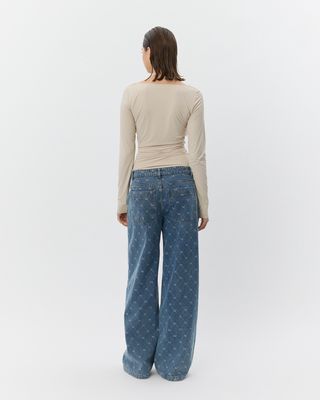 Azzi lowsw wide leg jeans