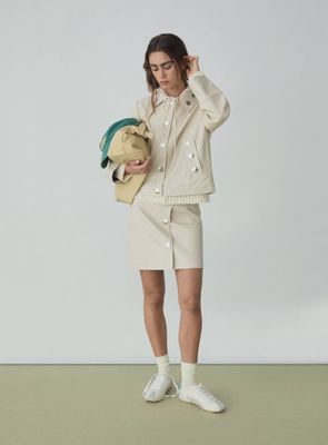 Lena ecru short skirt