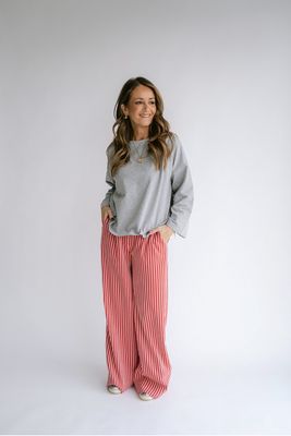 SAM PANTS RED WHITE STRIPE