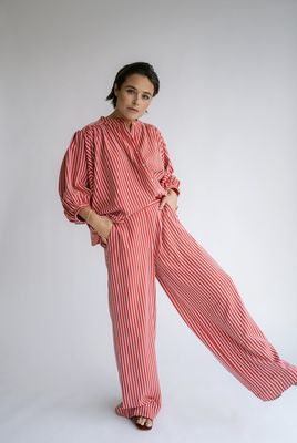 SAM PANTS RED WHITE STRIPE