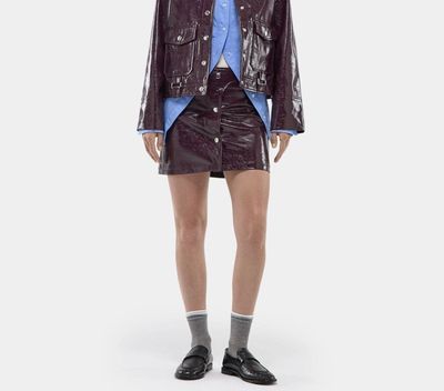 LENA SKIRT PLUM