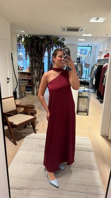 YASANNALINA ONE SHOULDER MAXI DRESS
