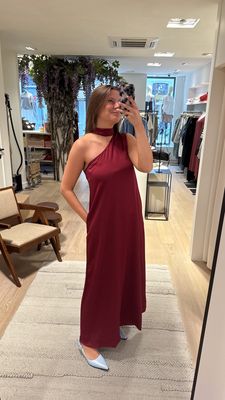 YASANNALINA ONE SHOULDER MAXI DRESS