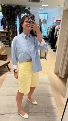 YASSUN HW BERMUDA DENIM SHORTS