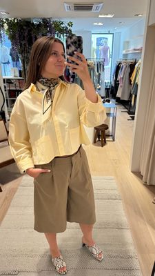 Yaslee ls short shirt geel