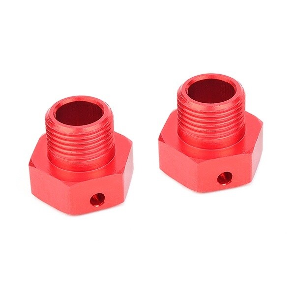 CORALLY WHEEL HEX ADAPTER WIDE RTR ALUMINUM 2 PCS - C-00180-329