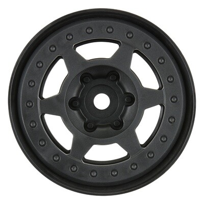 1/10 Holcomb F/R 1.9&quot; 12mm Crawler Bead-Loc Wheels (2) Black - G-PRO2809-03