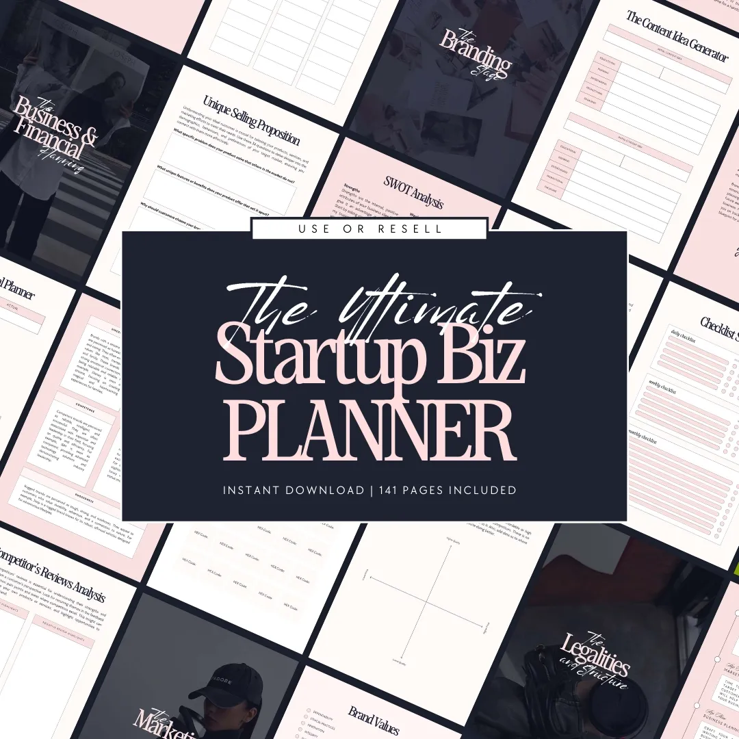 The Ultimate Startup Business Planner