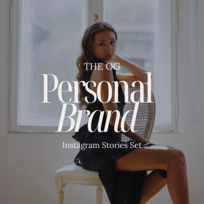 Personal Brand &#39;The OG&#39; Instagram Stories Set