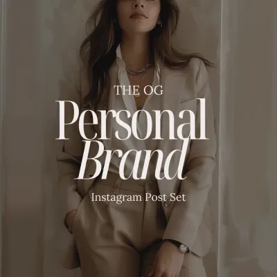 Personal Brand &#39;The OG&#39; Instagram Post Set