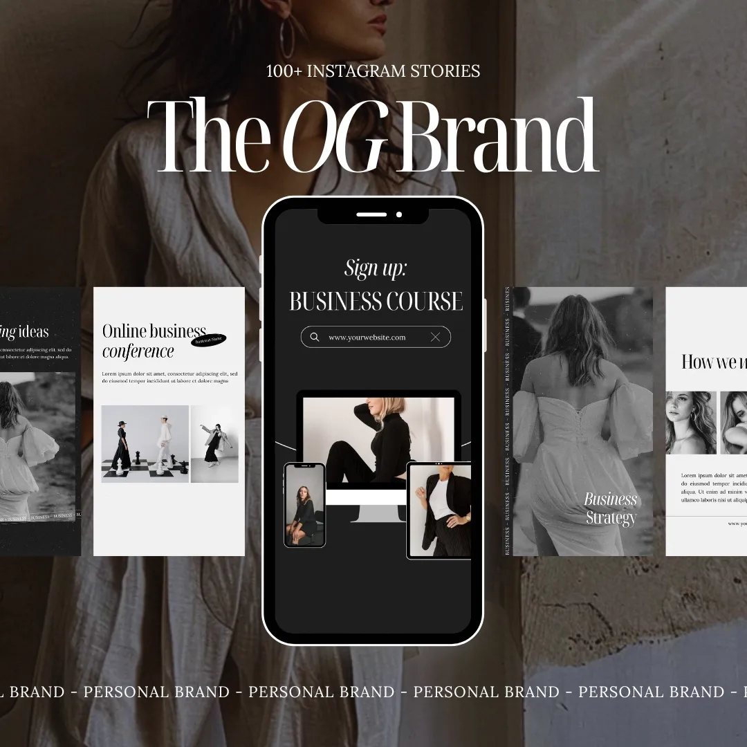 Personal Brand &#39;The OG&#39; Instagram Stories Set
