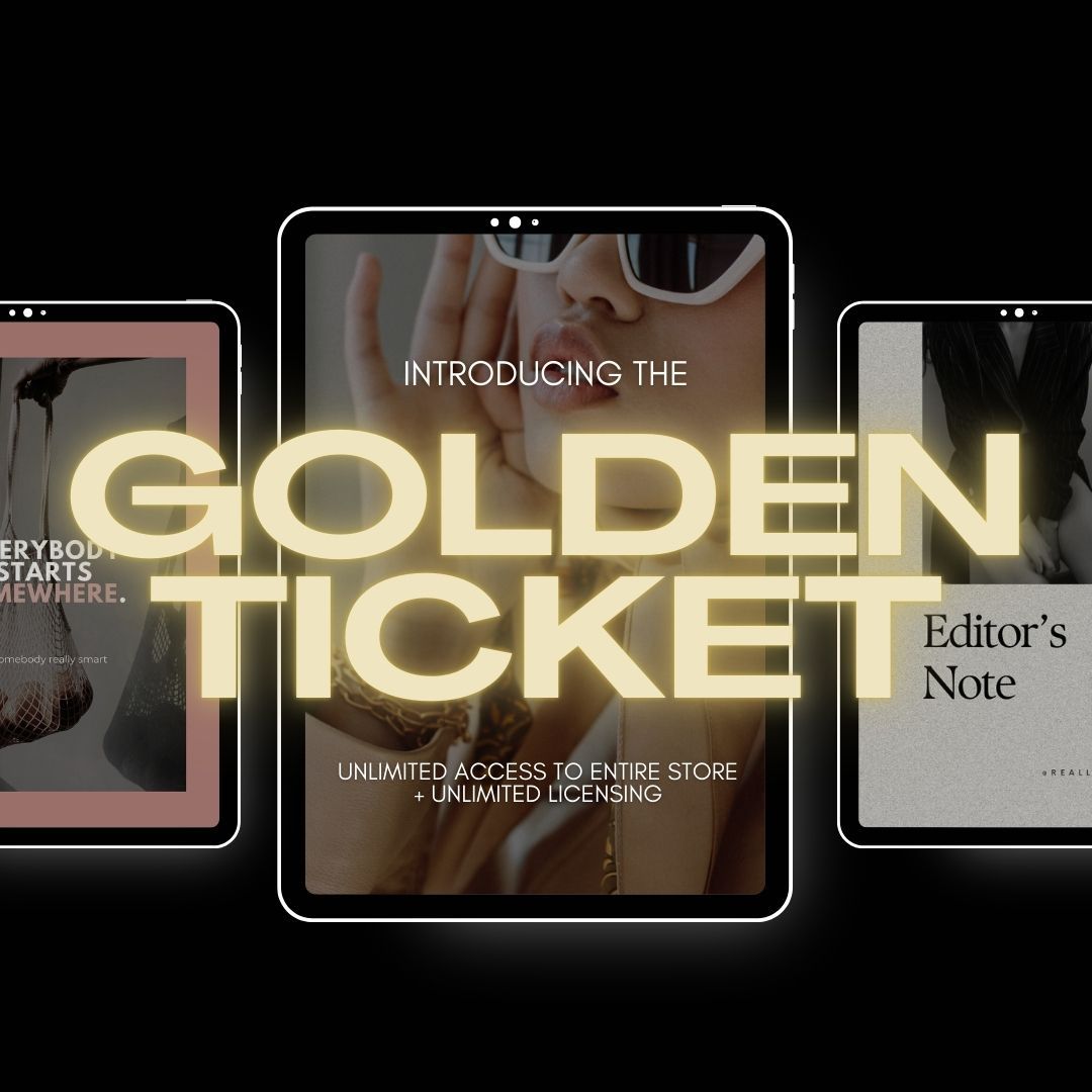 THE GOLDEN TICKET — Unlimited PLR White Label + MRR products