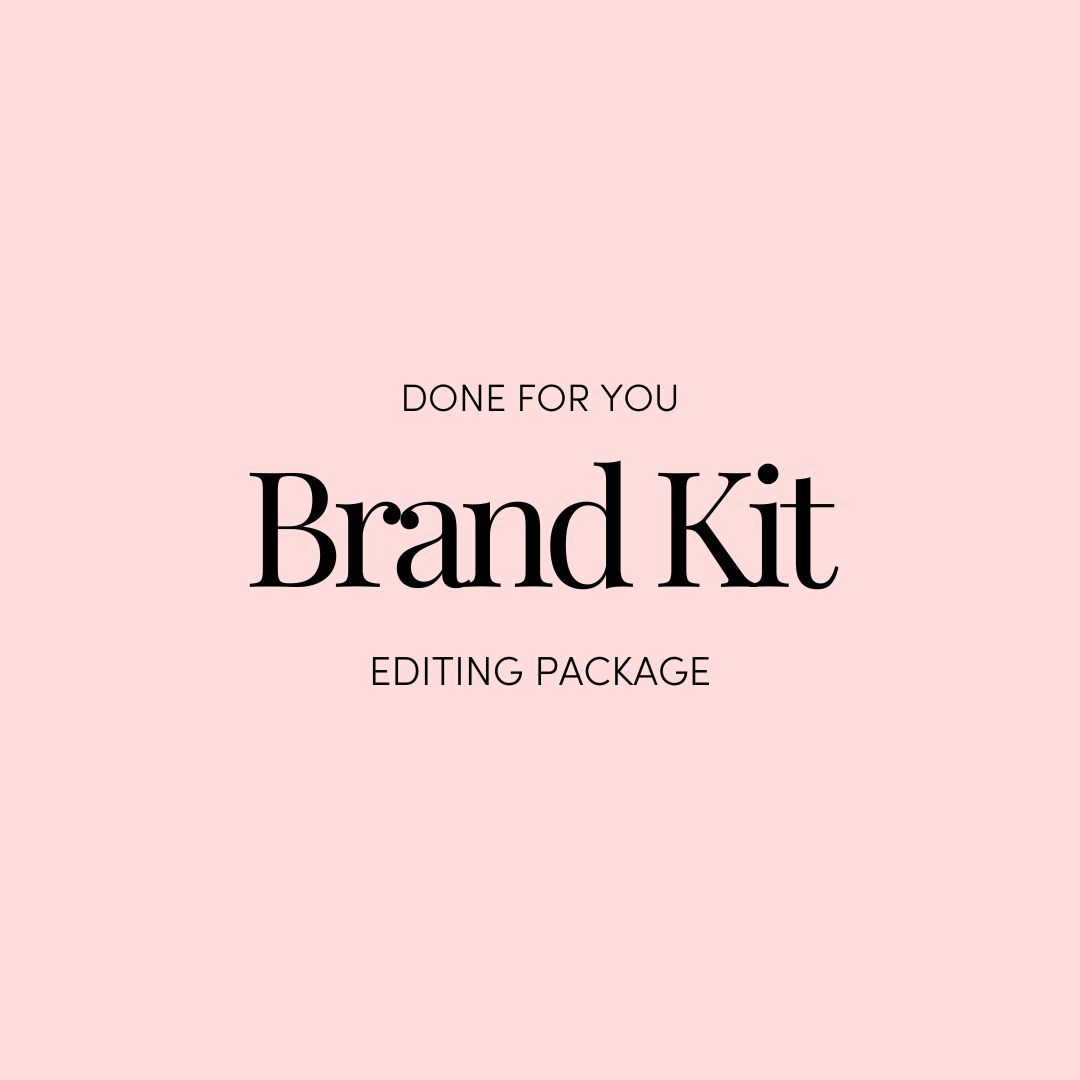 Brand Kit Editing — Customise your kit