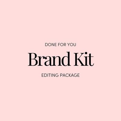 Brand Kit Editing — Customise your kit