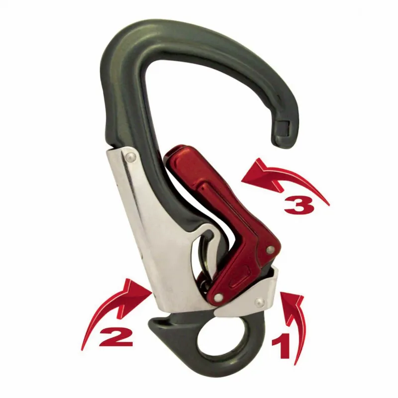 ISC TRIPLE ACTION SNAPHOOK - ALUMINIUM