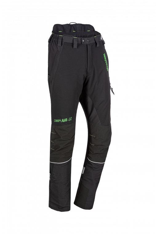 SIP CANOPY AIR-GO CHAINSAW PANTS - BLACK/LIME GREEN