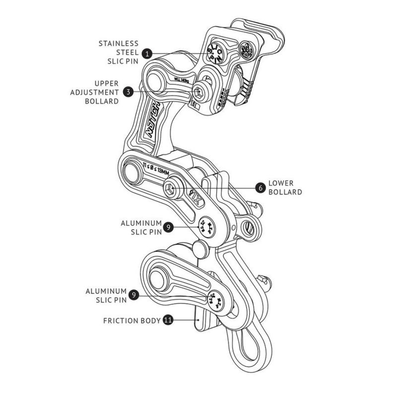 LOWER BOLLARD FOR ROPE RUNNER PRO
