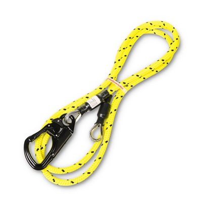 MARLOW WIRECORE FLIPLINE 4M W/ ALLOY SNAPHOOK - YELLOW