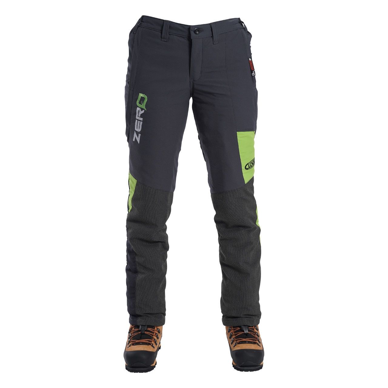 CLOGGER ZERO GREY/GREEN CHAINSAW PANTS - WOMENS