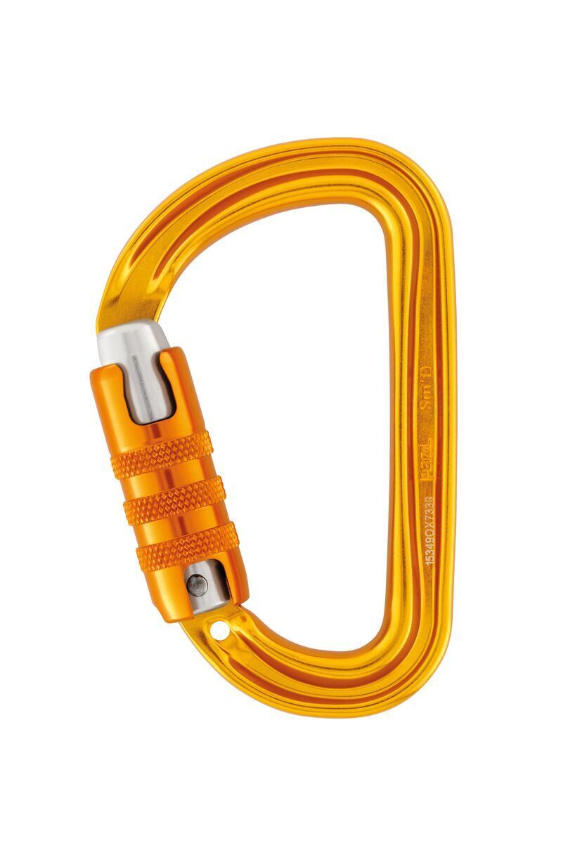 PETZL  SM'D Triact-Lock Yellow Carabiner