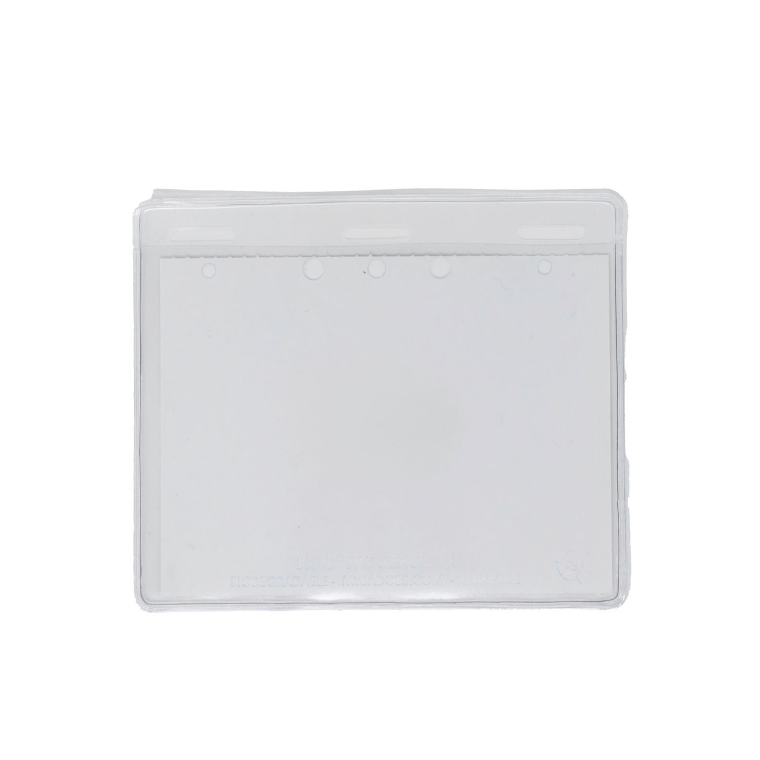 4" x 3" Biodegradable Badge Holder - 3 Slots (100 per pack)