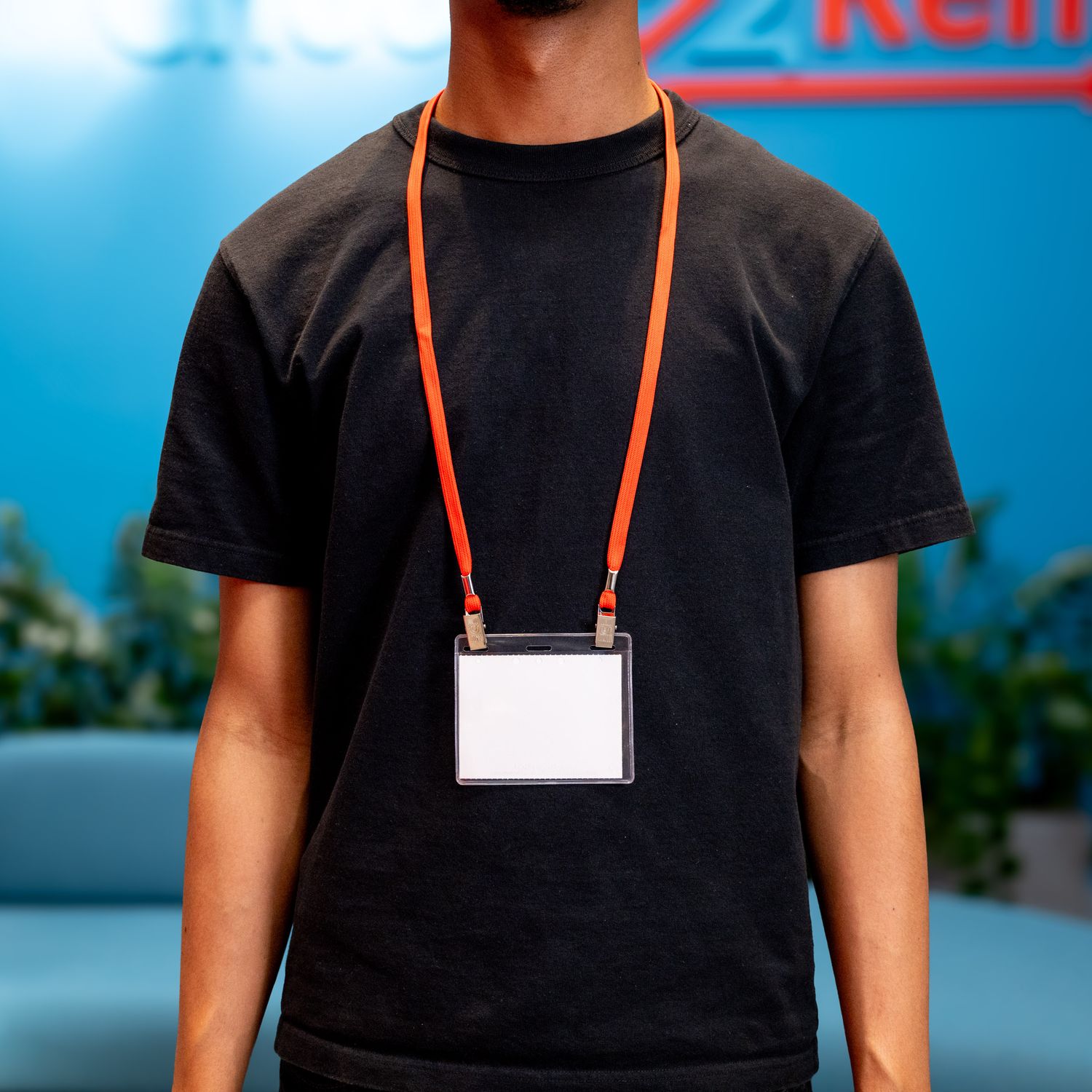 Solid Color Double Clip Lanyards (Pack of 50)