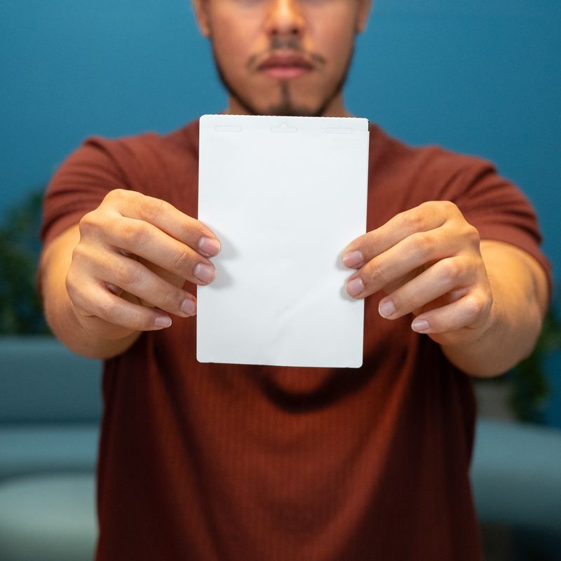 200 Blank IntelliBadge, Double-Sided, for Zebra Printer 4" x 6"