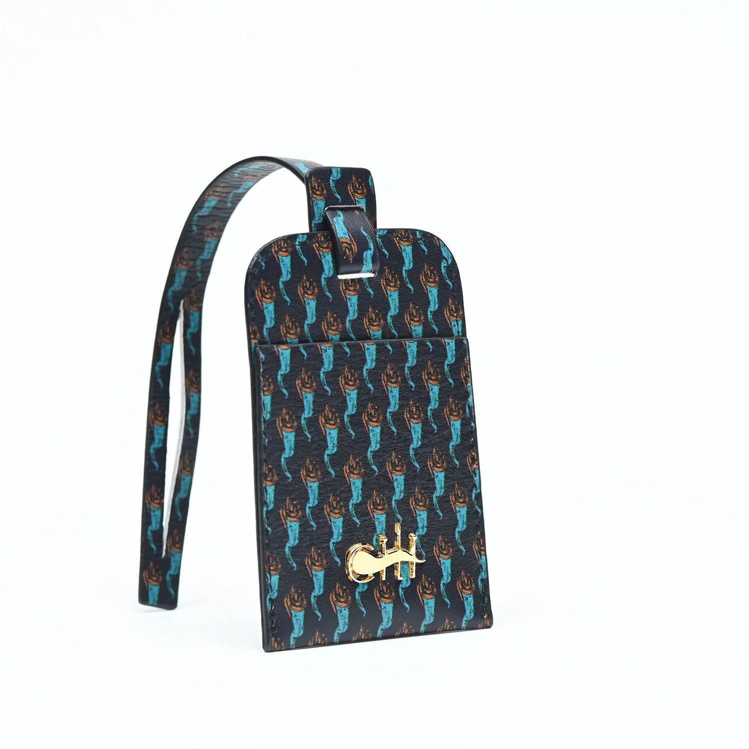 JAMME BELL' Tag Blue Nappa Leather