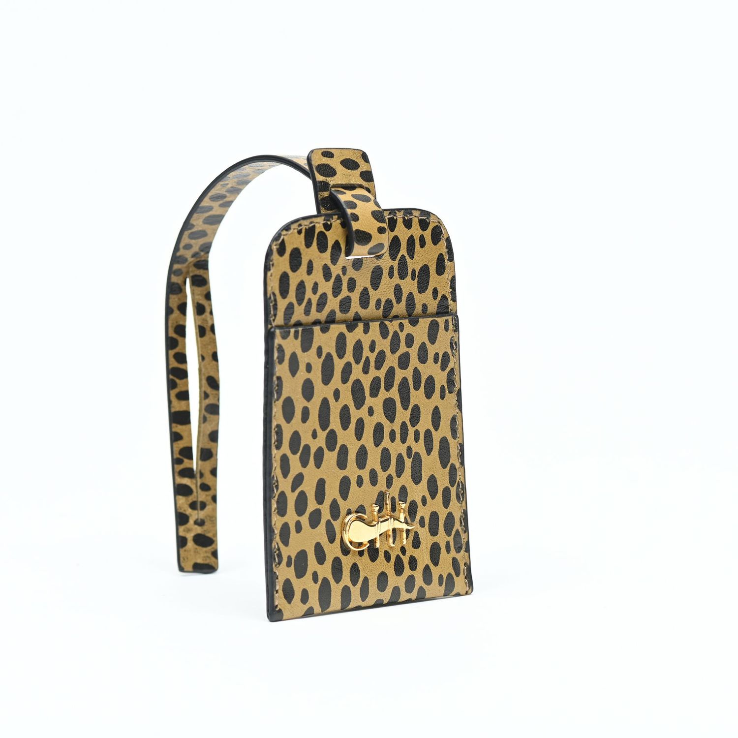 JAMME BELL' Tag Beige Ghepard Leather