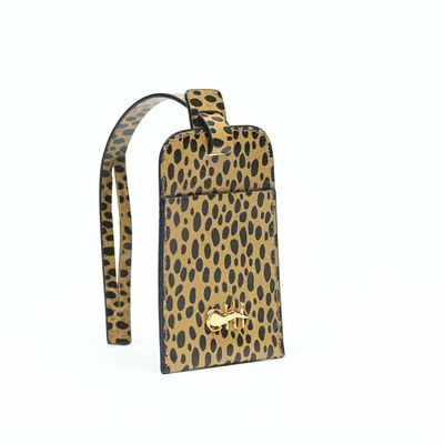 JAMME BELL' Tag Beige Ghepard Leather