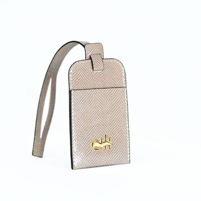 JAMME BELL' Tag Nude Iris Lyzard Patent Leather