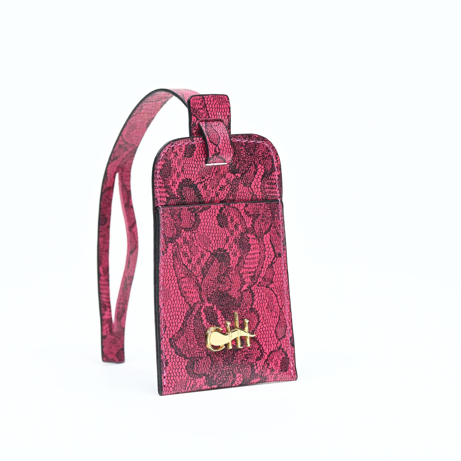 JAMME BELL' Tag Fucsia Lace Leather