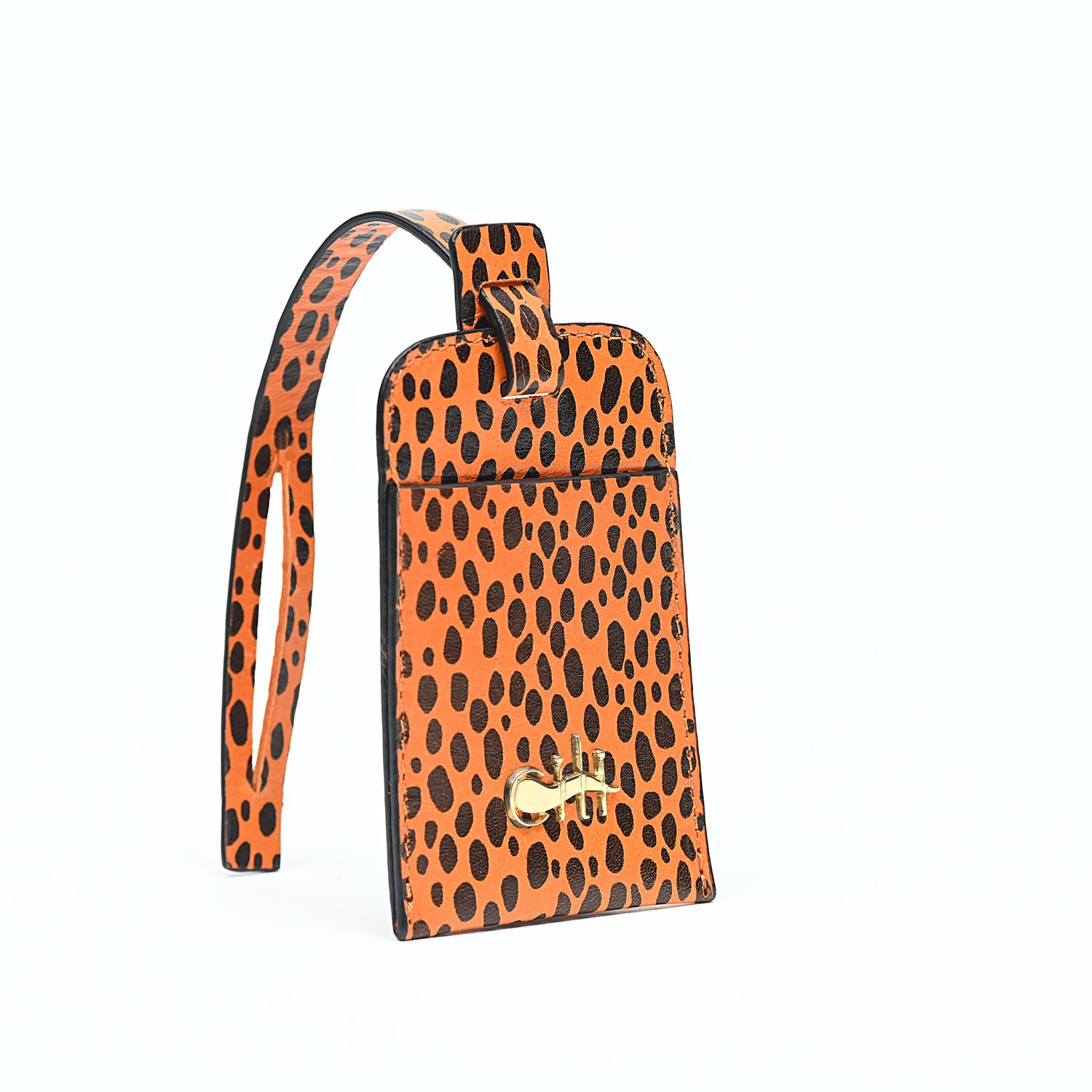 JAMME BELL' Tag Orange Ghepard Leather