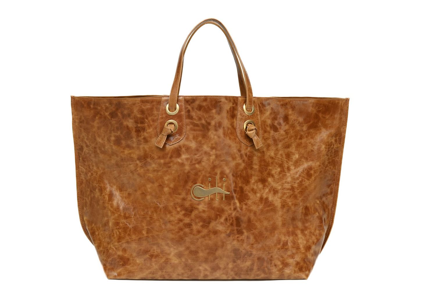 MAREA – Maxi Tote Bag Light Cork Vitellino Gleam Leather