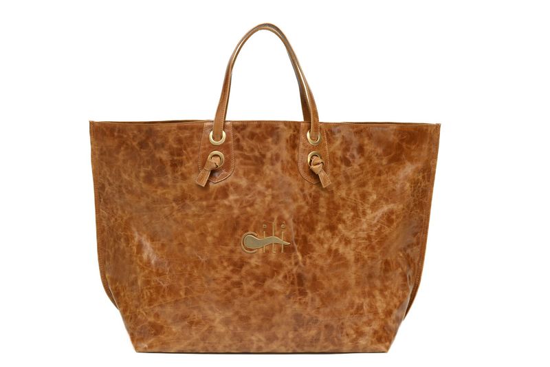 MAREA – Maxi Tote Bag Light Cork Vitellino Gleam Leather