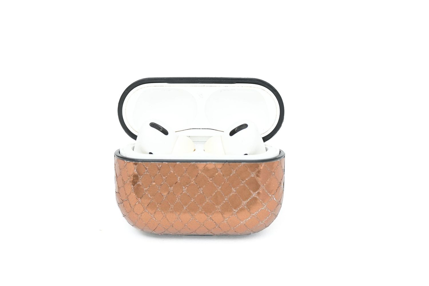 CILI AirPods Pro Case – Printed Metallic Bronze Nappa Leather
