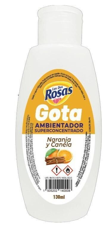 Las Dos Rosas Ambientador Concentrado Naranja y Canela 130 ml