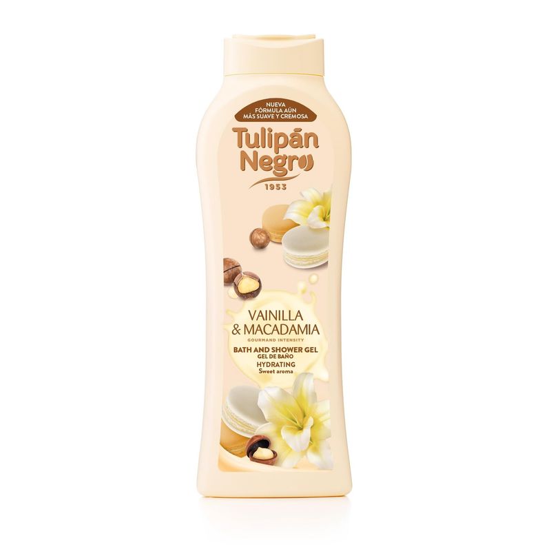 Tulipan Negro Gel De Baño Vainilla &  Macadamia 650ml