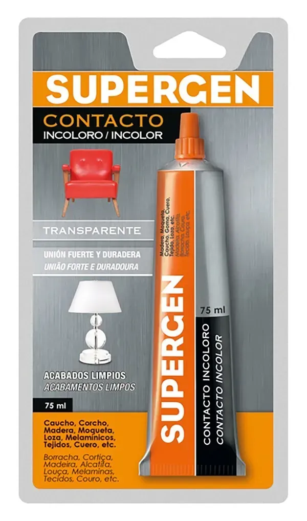 Supergen Pegameto De Contacto Transparente 75ml
