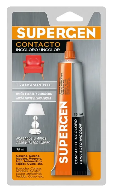Supergen Pegameto De Contacto Transparente 75ml