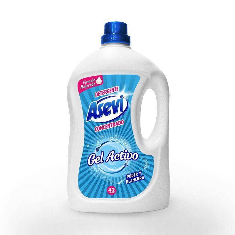 Asevi Gel Activo Detergente Liquido  44 Lavados