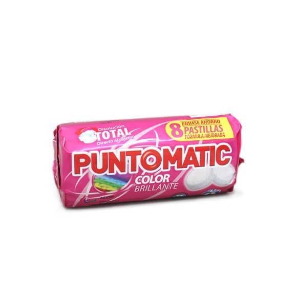 Punto Matic Detergente En Pastilla Color Brillante 8 Unidades