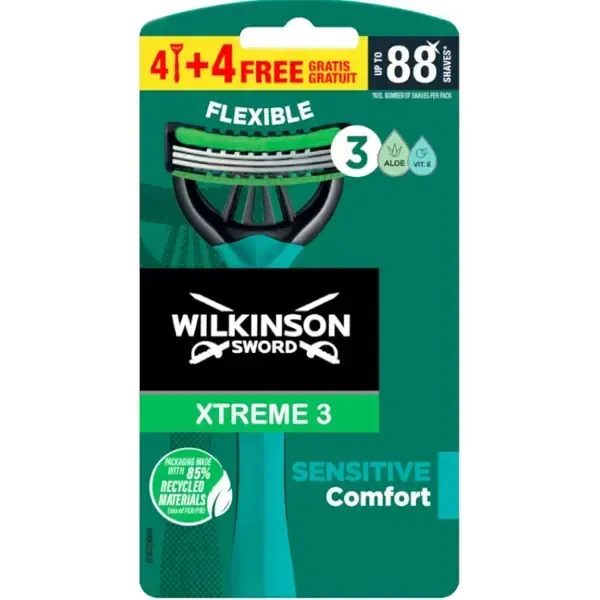 Wilkinson Sword Xtreme3 Desechables 4+4 unidades
