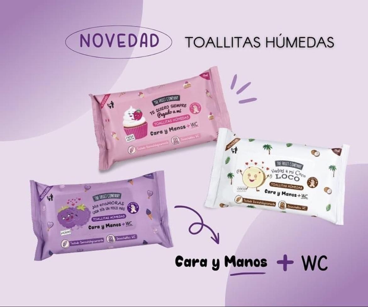 The fruit Company Toallitas Húmedas  Cara y Manos + WC