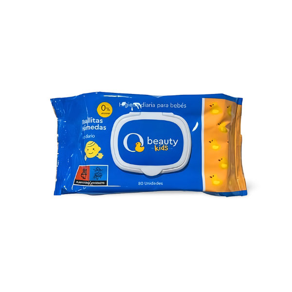 Qbeauty Kids Toallitas Húmedas 80 Unidades