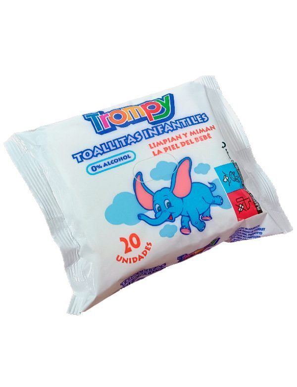 Trompy Toallitas Húmedas Infantiles 20 Unidades