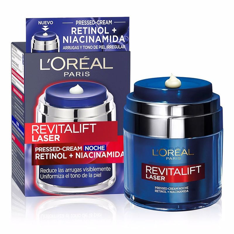 Loreal Revitalift Laser Crema De Noche Retinol + Niacinamida 50ml