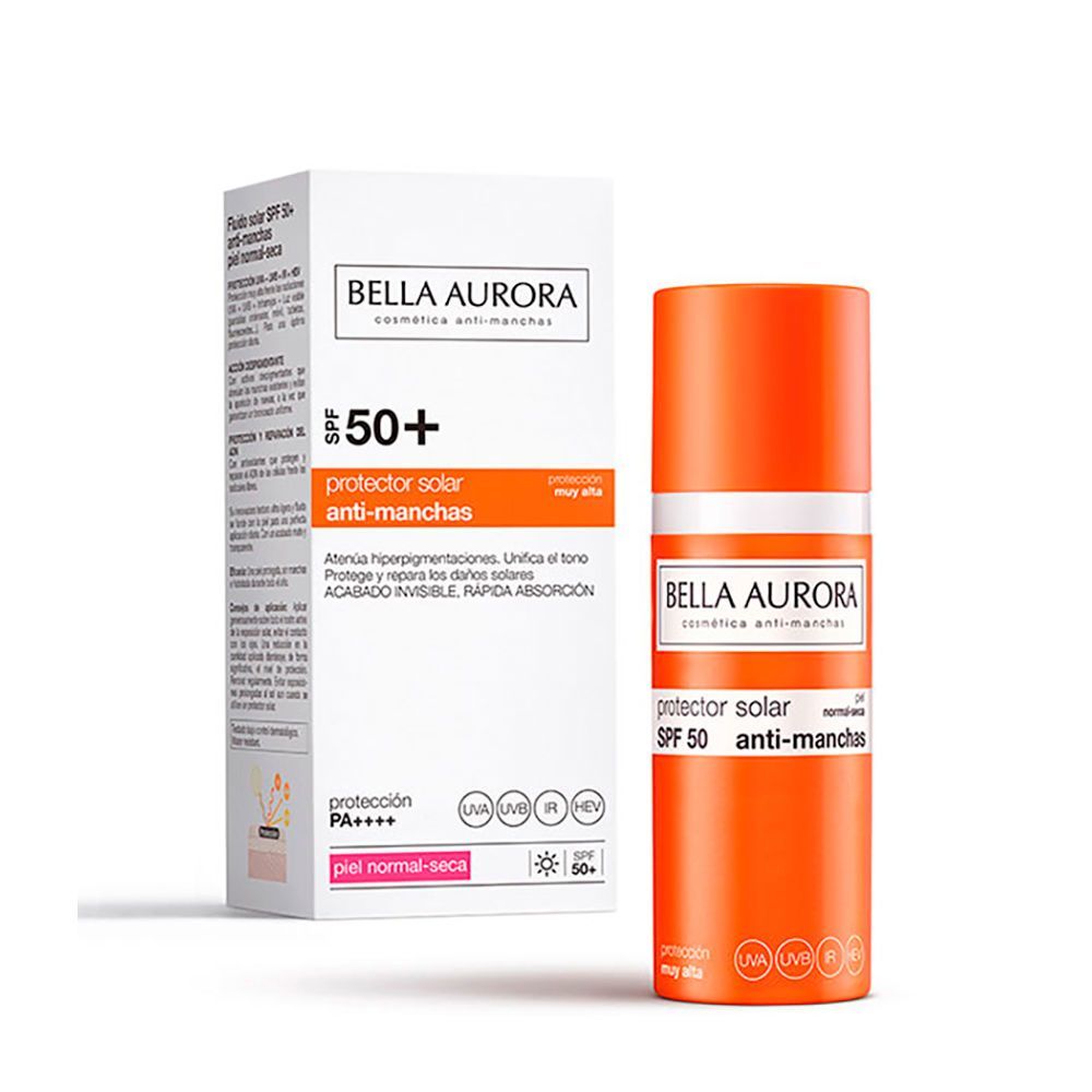 Bella Aurora Fluido Protector solar SPF50 Anti-machas Piel normal-seca 50ml