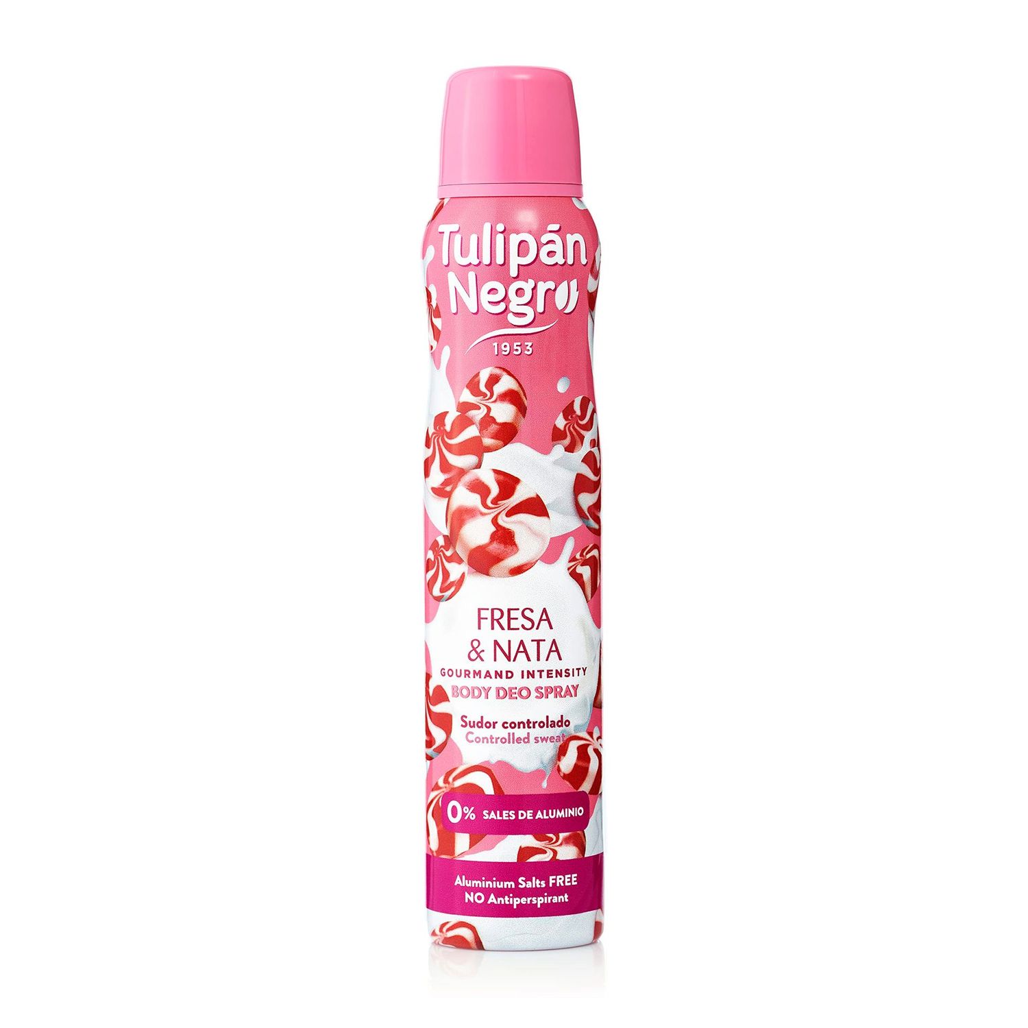 Tulipan  Negro Desodorante Spray Fresa y Nata 200ml
