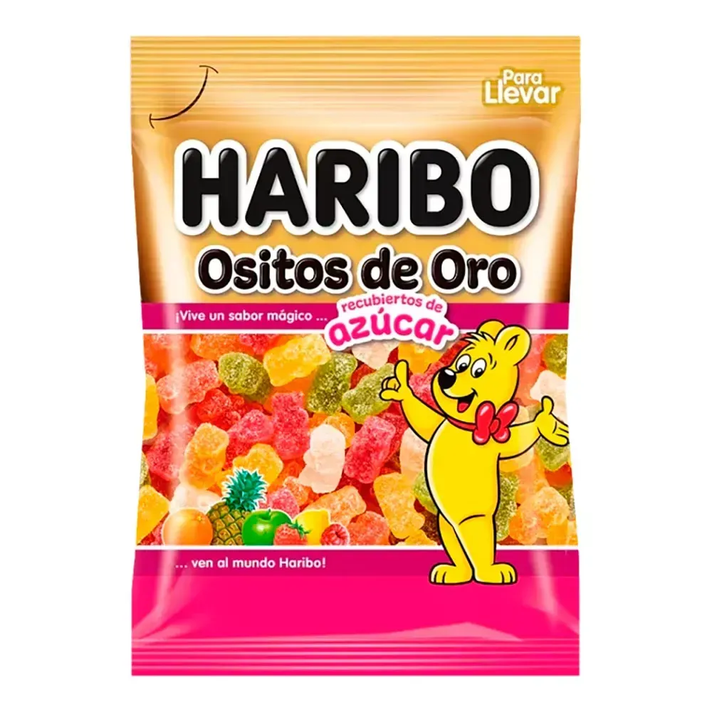Haribo Ositos De Oro Recubiertos De Azúcar Golosinas 90g